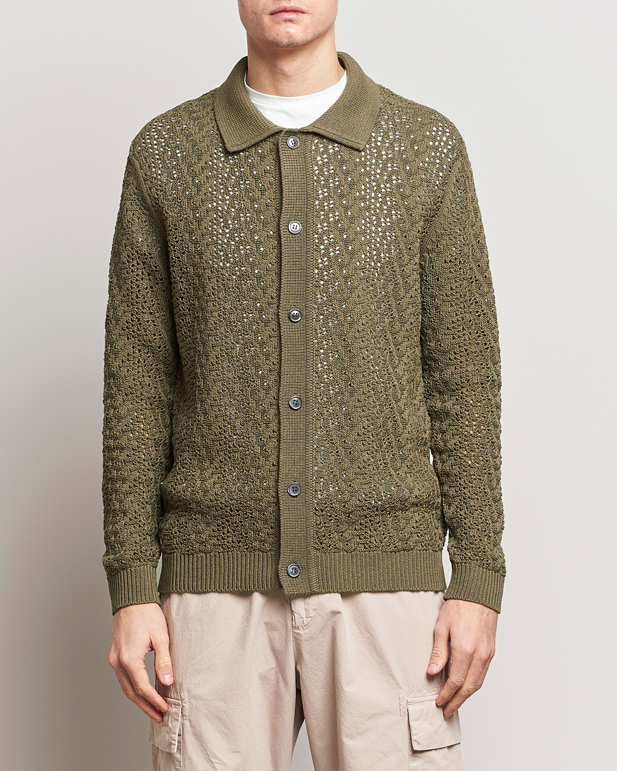 Homme | Pulls Et Tricots | NN07 | Vito Lace Cardigan Dark Green
