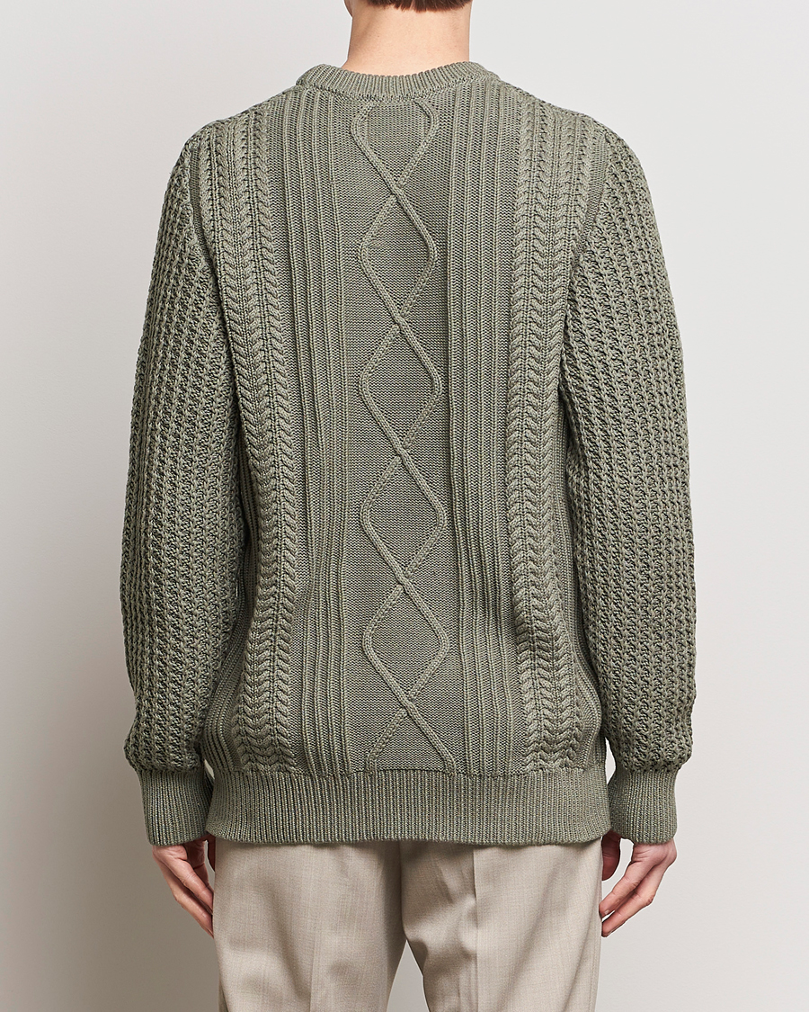 Heren | Truien | NN07 | Caleb Cable Knit Sweater Khaki Sand