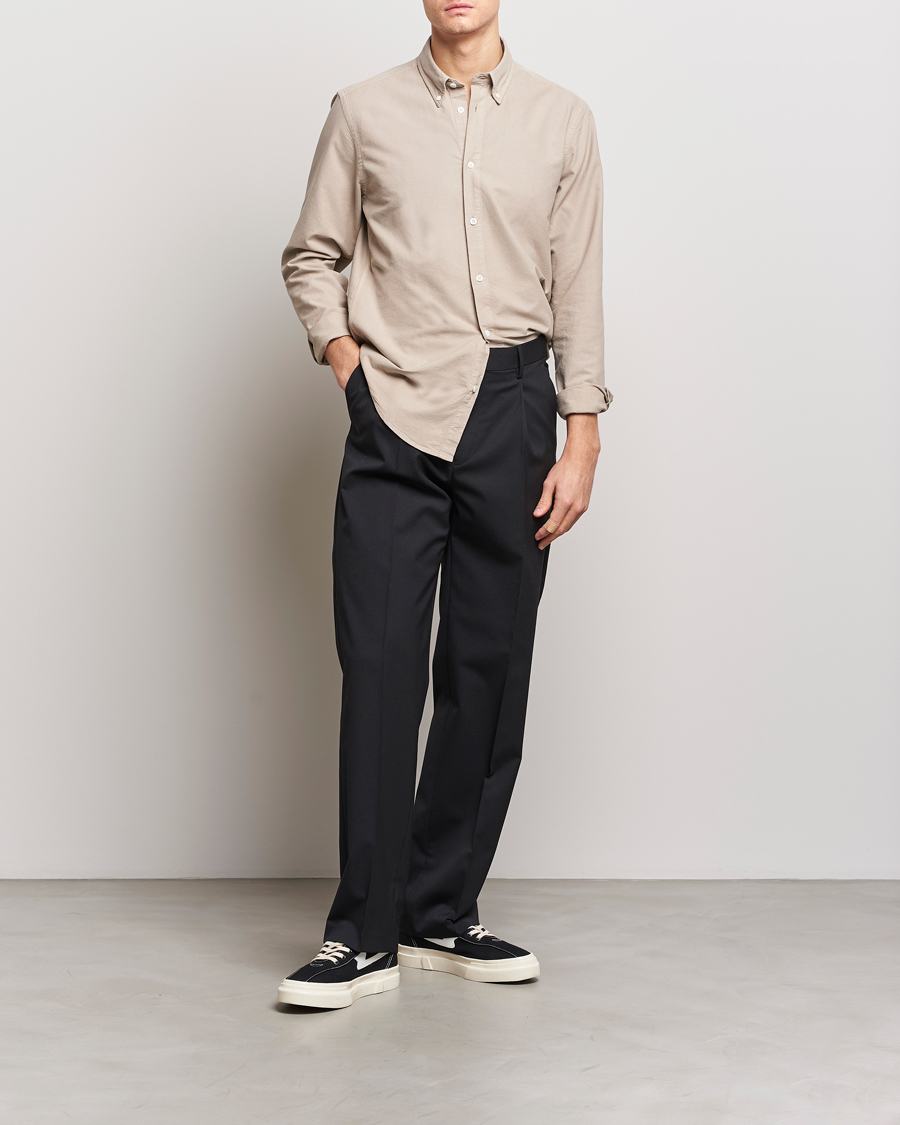 Homme | Chemises | NN07 | Arne Button Down Oxford Shirt Khaki Sand