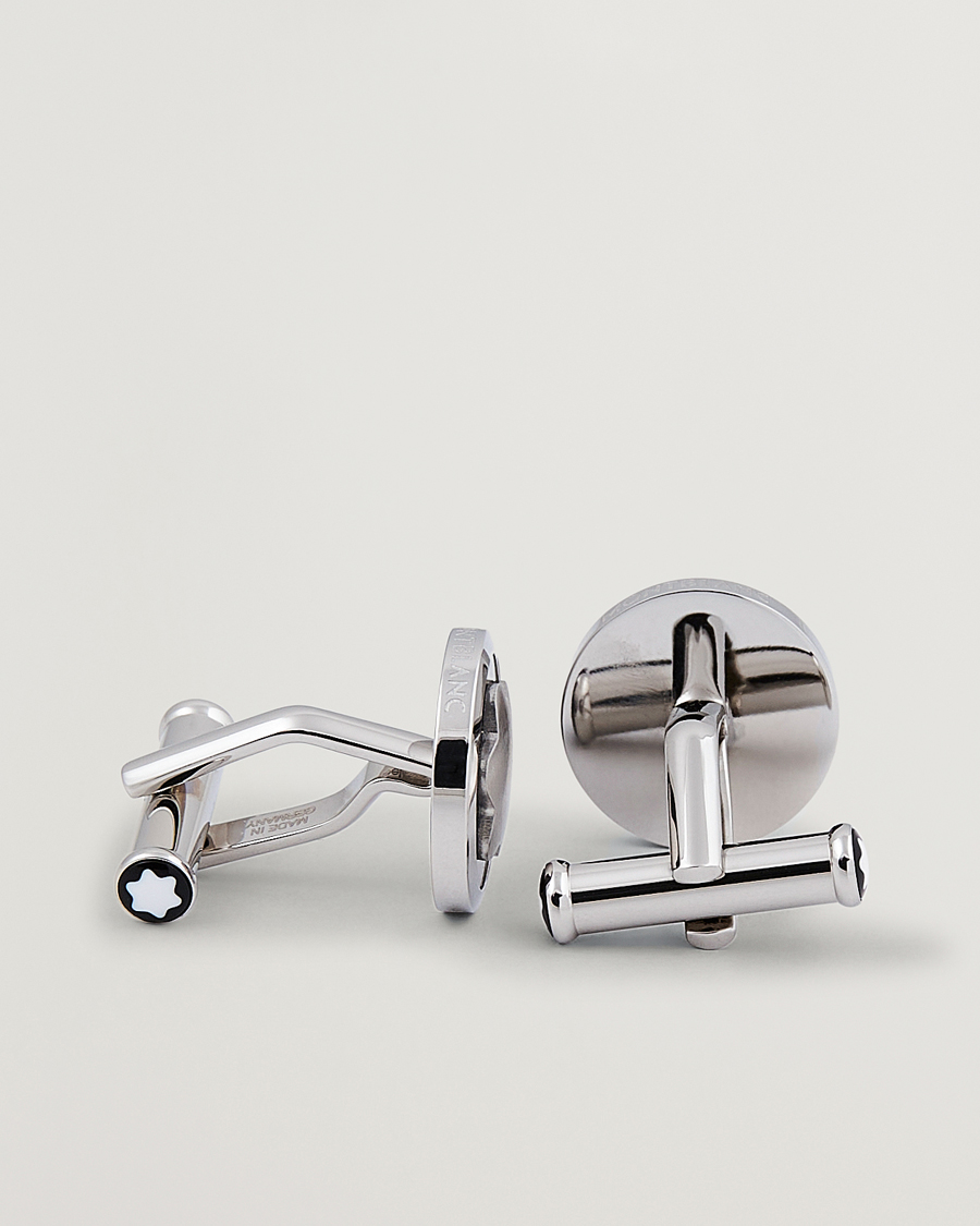 Homme | Montblanc Cufflinks Steel Snowcap Onyx | Montblanc | Cufflinks Steel Snowcap Onyx