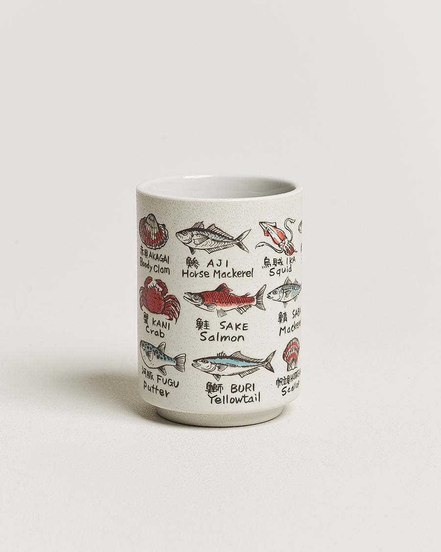 Homme | Beams Japan Ceramic Fish Sushi Cup White | Beams Japan | Ceramic Fish Sushi Cup White
