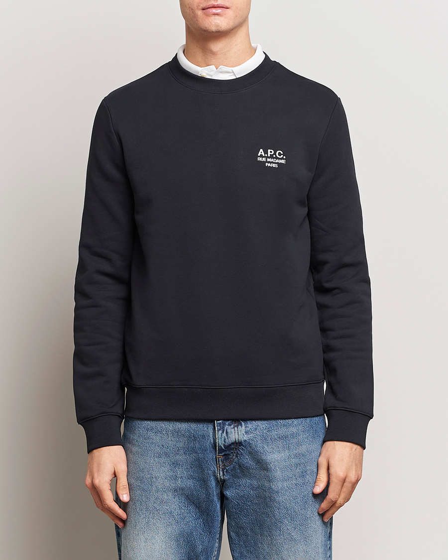 Homme | Pulls Et Tricots | A.P.C. | Rider Sweatshirt Black