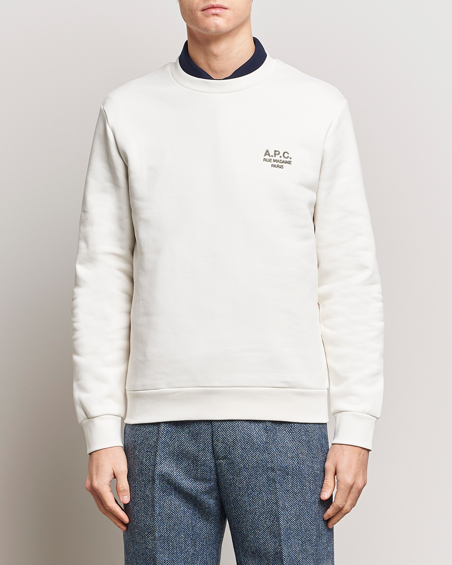 Homme | Pulls Et Tricots | A.P.C. | Rider Sweatshirt Chalk
