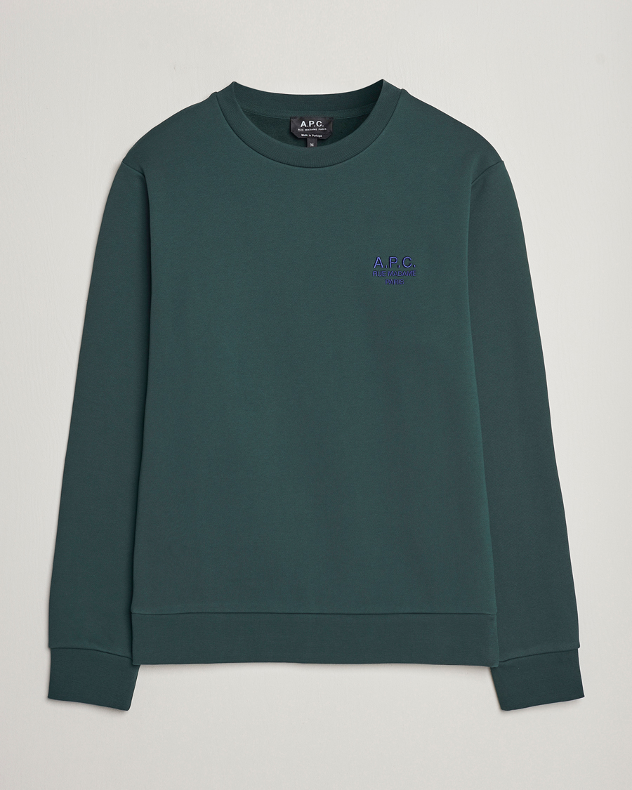 Homme | Pulls Et Tricots | A.P.C. | Rider Sweatshirt Pine Green