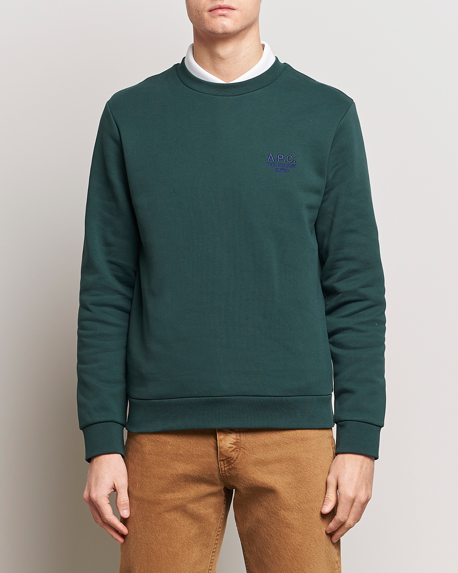 Homme | Pulls Et Tricots | A.P.C. | Rider Sweatshirt Pine Green