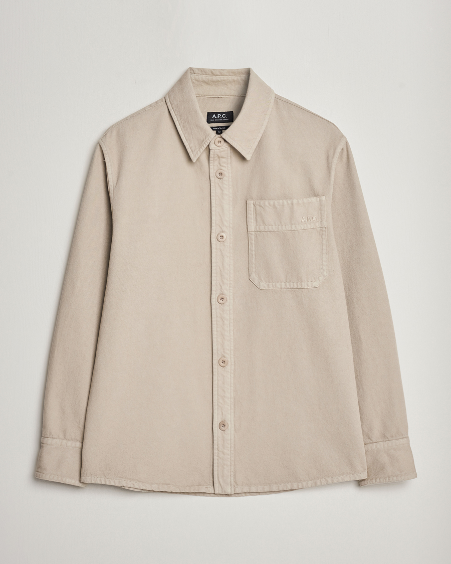 Homme | Chemises | A.P.C. | Basile Denim Overshirt Taupe