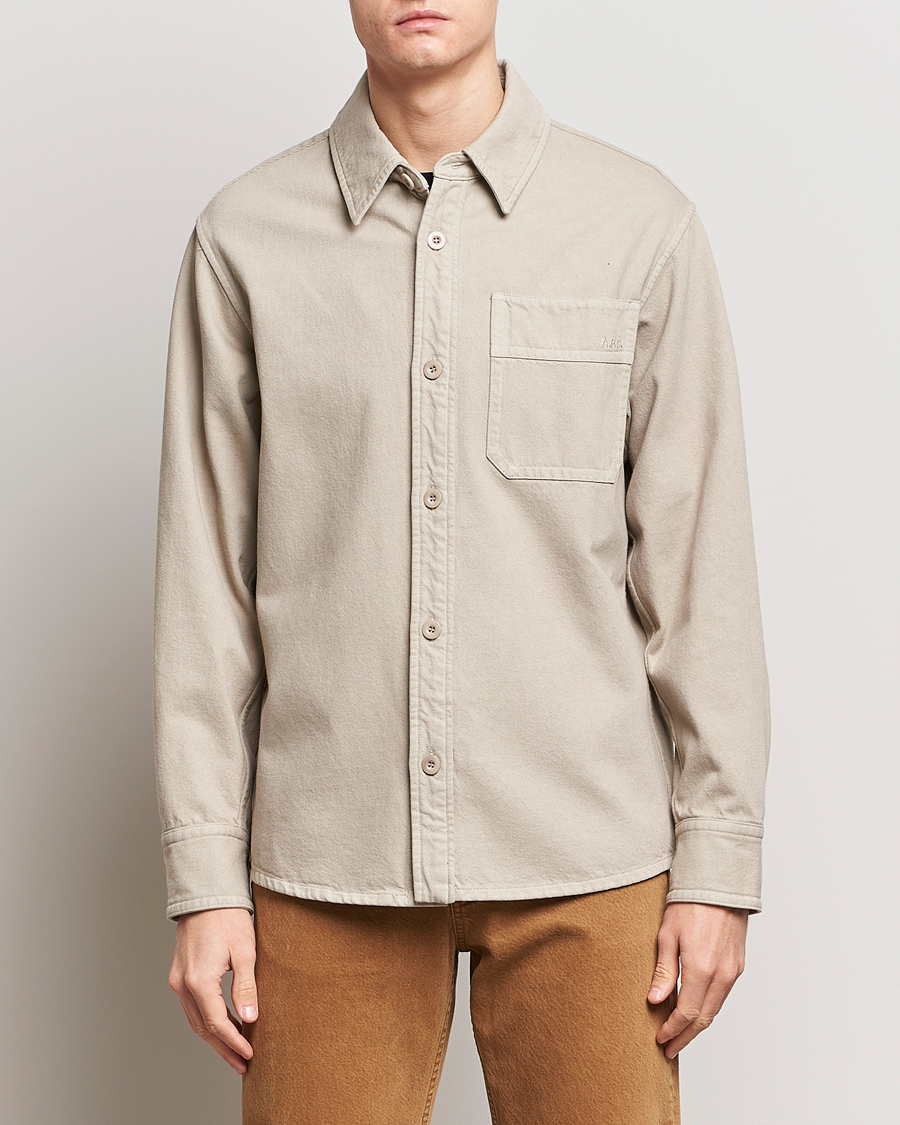Homme | Chemises | A.P.C. | Basile Denim Overshirt Taupe