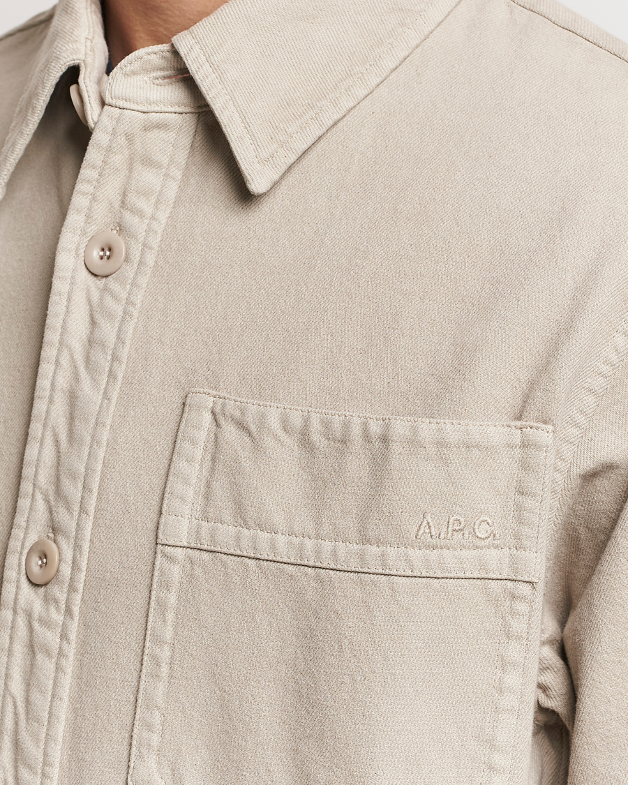 Homme | Chemises | A.P.C. | Basile Denim Overshirt Taupe