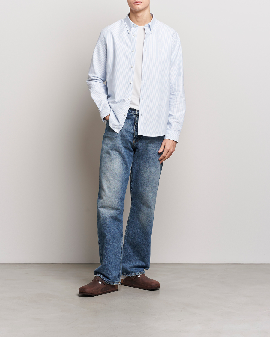 Homme | Chemises | A.P.C. | Greg Striped Oxford Shirt Blue/White