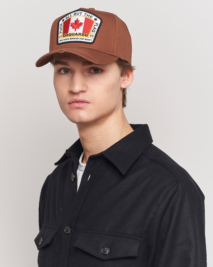 Homme | Dsquared2 Big Leaf Baseball Cap Hazel | Dsquared2 | Big Leaf Baseball Cap Hazel