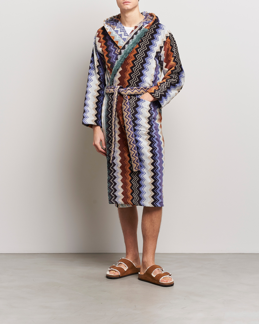Heren | Pyjama's en gewaden | Missoni Home | Giacomo Bathrobe Verde Multi
