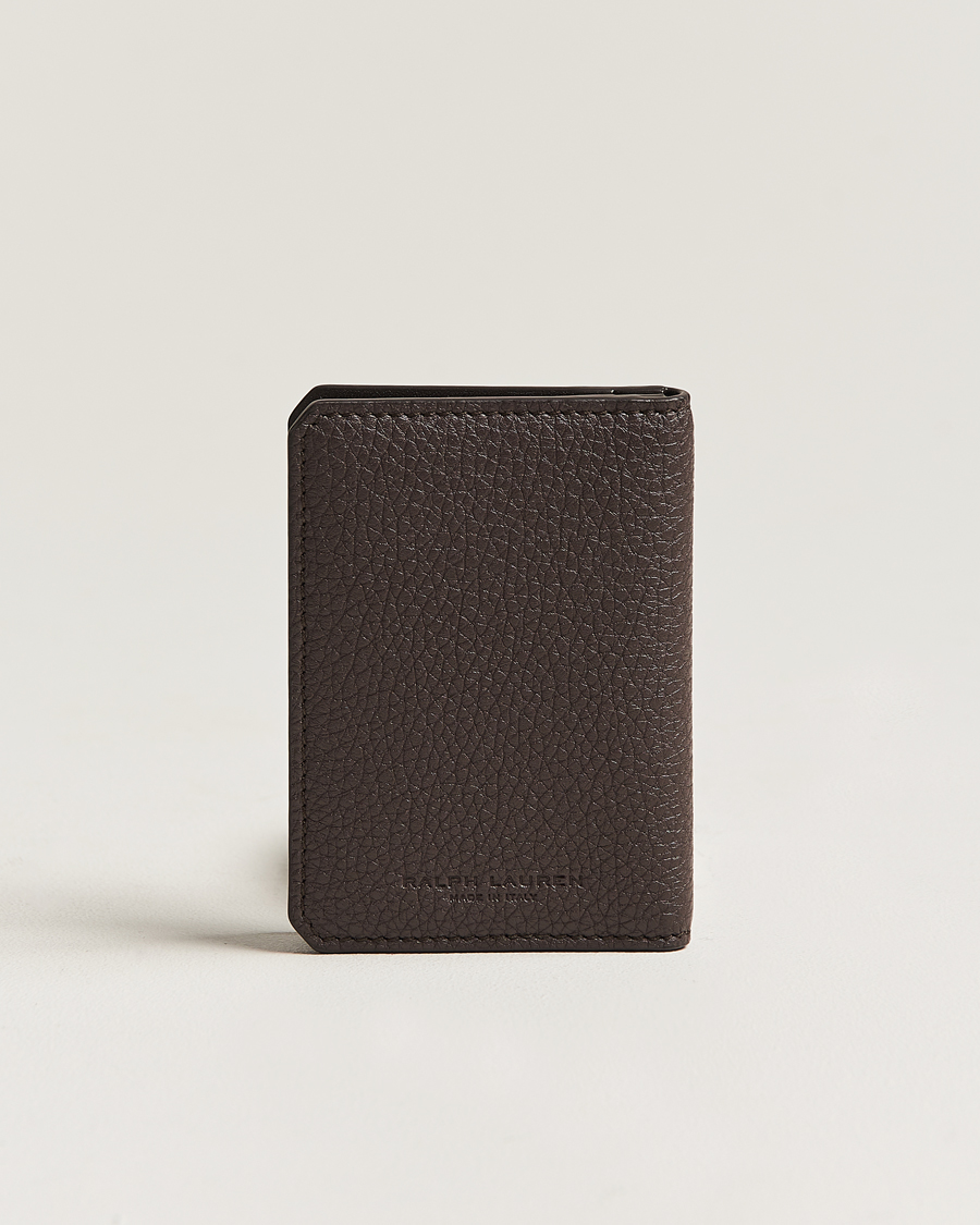 Homme | Ralph Lauren Purple Label Pebbled Calfskin Wallet Dark Brown | Ralph Lauren Purple Label | Pebbled Calfskin Wallet Dark Brown
