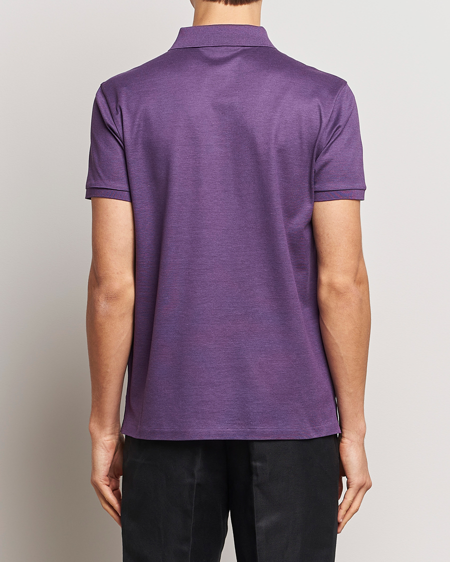 Heren | Polo's | Ralph Lauren Purple Label | Mercerized Cotton Polo Purple Melange