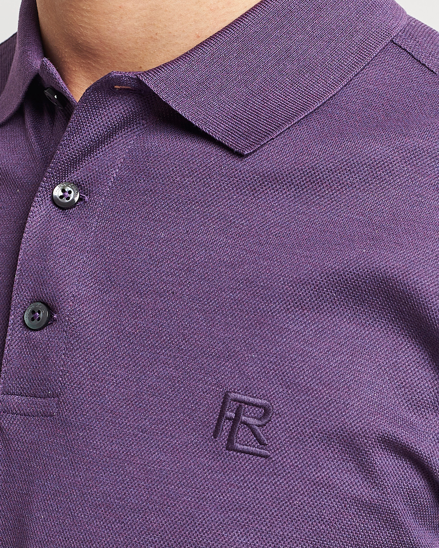 Heren | Polo's | Ralph Lauren Purple Label | Mercerized Cotton Polo Purple Melange