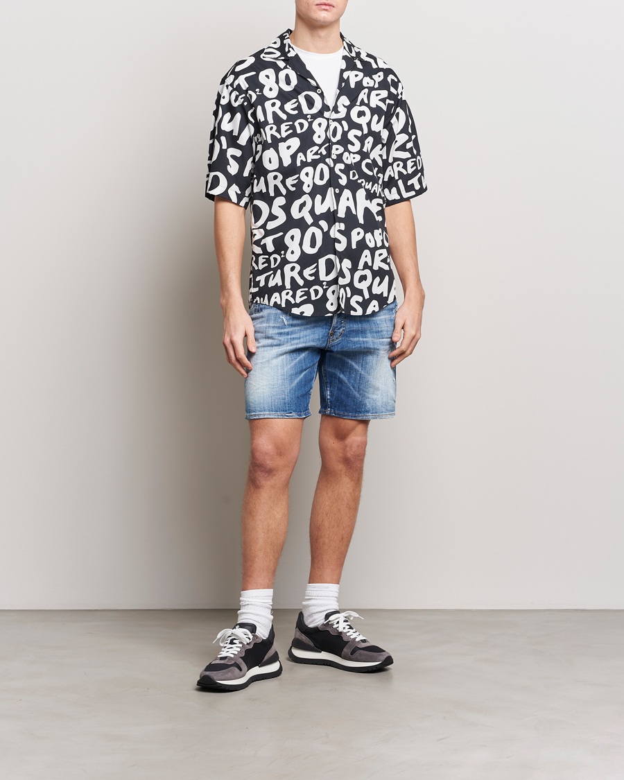 Homme | Chemises | Dsquared2 | Pop 80's Bowling Shirt Black