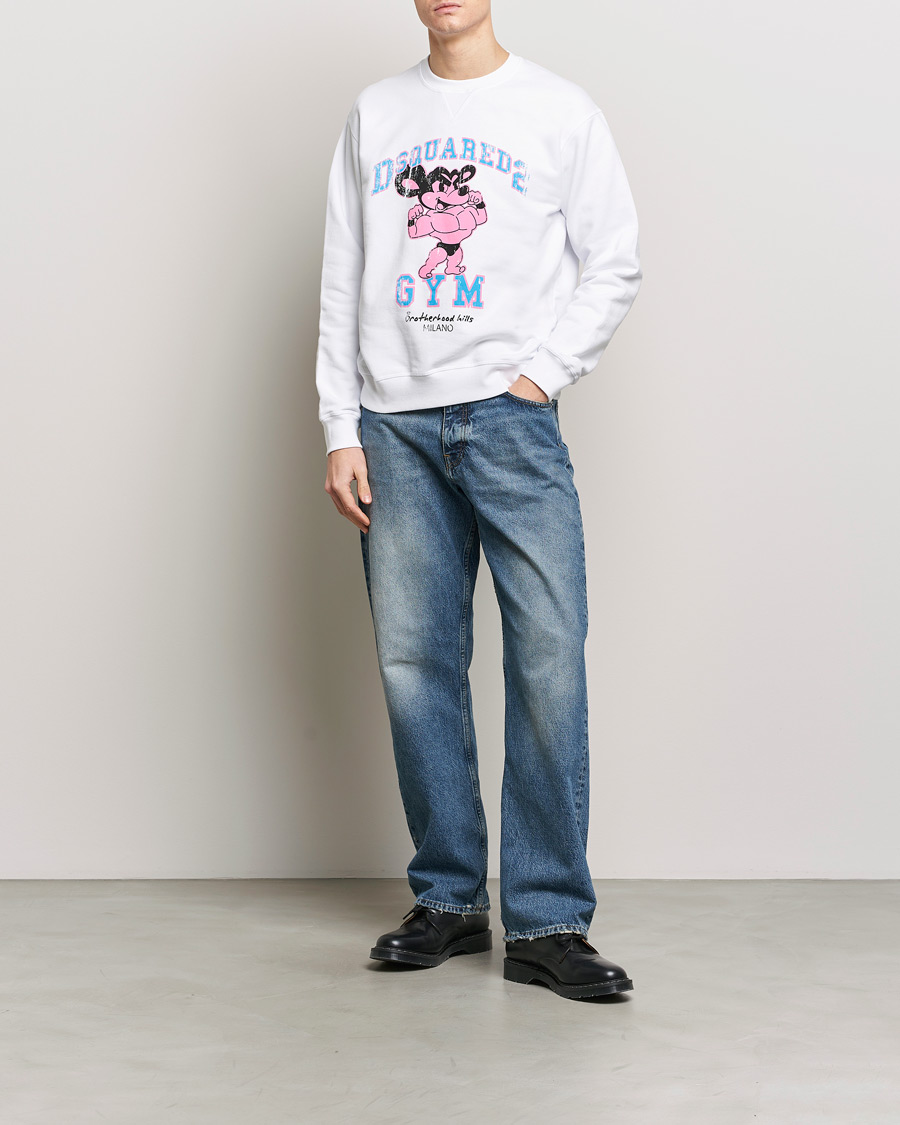 Heren | Truien | Dsquared2 | Cool Fit Crew Neck Sweatshirt White