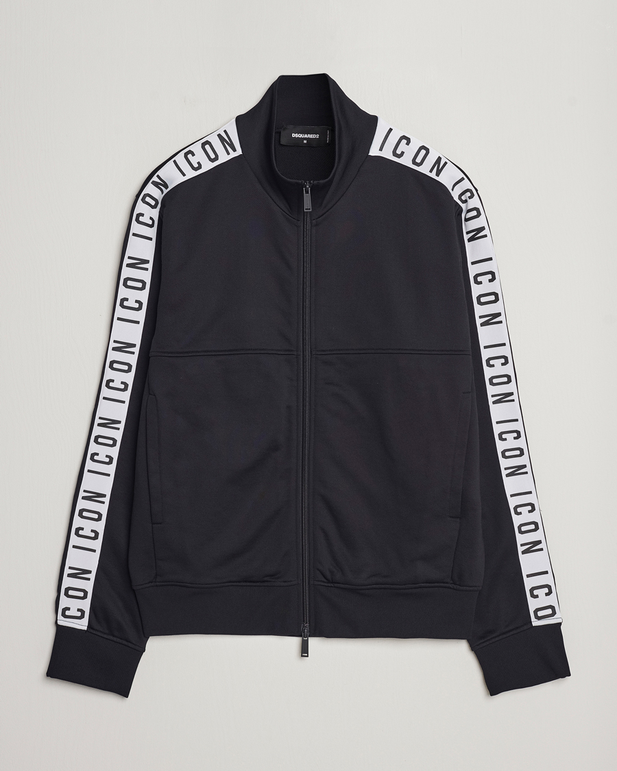 Homme | Pulls Et Tricots | Dsquared2 | Dean Sport Full Zip Track Jacket Black