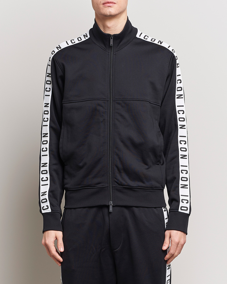 Homme | Pulls Et Tricots | Dsquared2 | Dean Sport Full Zip Track Jacket Black