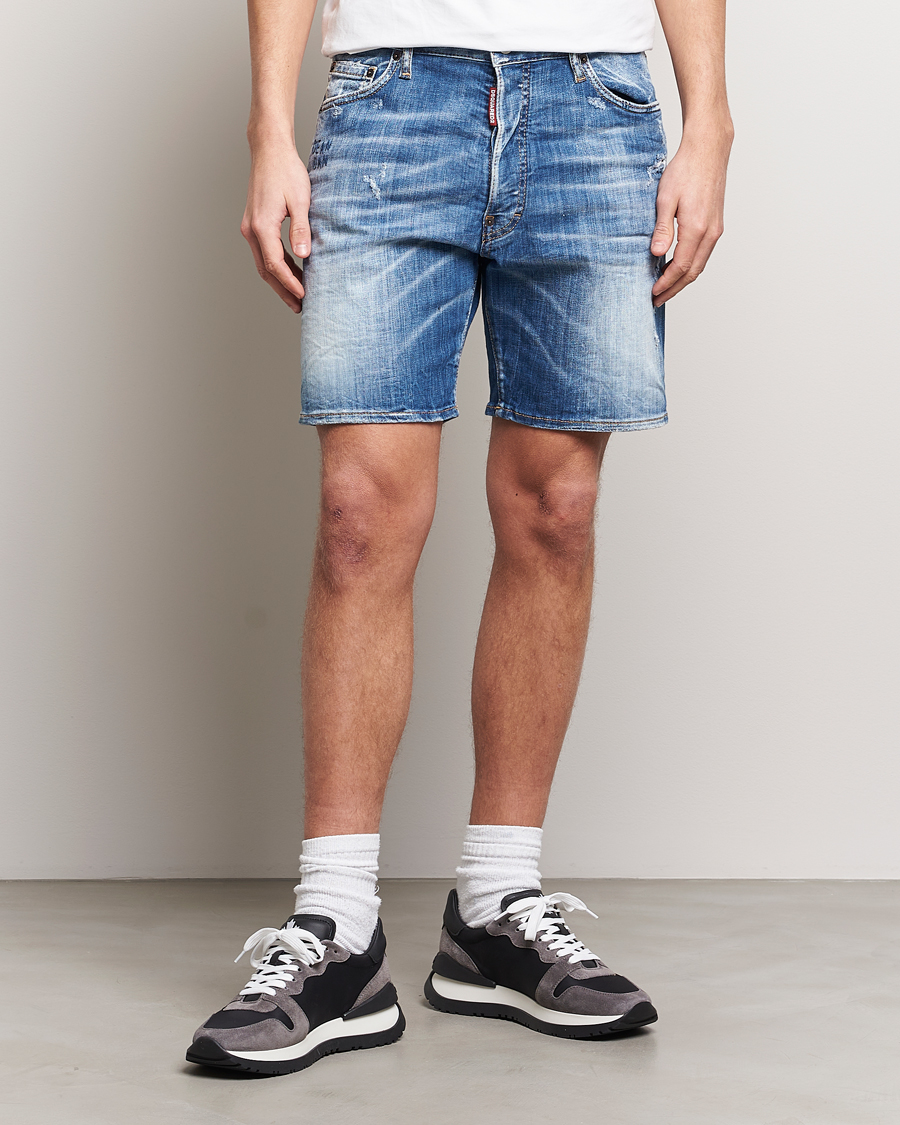 Homme | Shorts | Dsquared2 | Marine Denim Shorts Light Blue