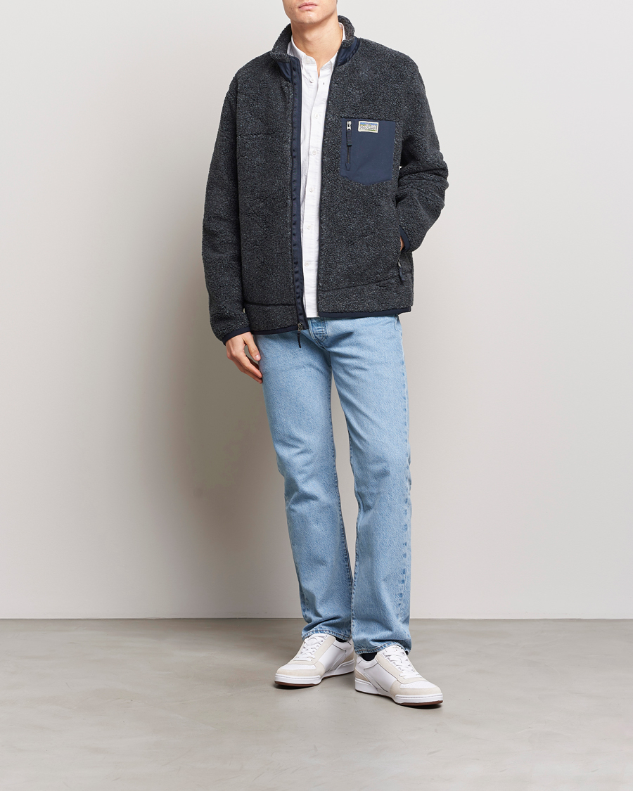Homme | Manteaux Et Vestes | Polo Ralph Lauren | Hi-Pile Fleece Full-Zip Jacket Aviator Navy