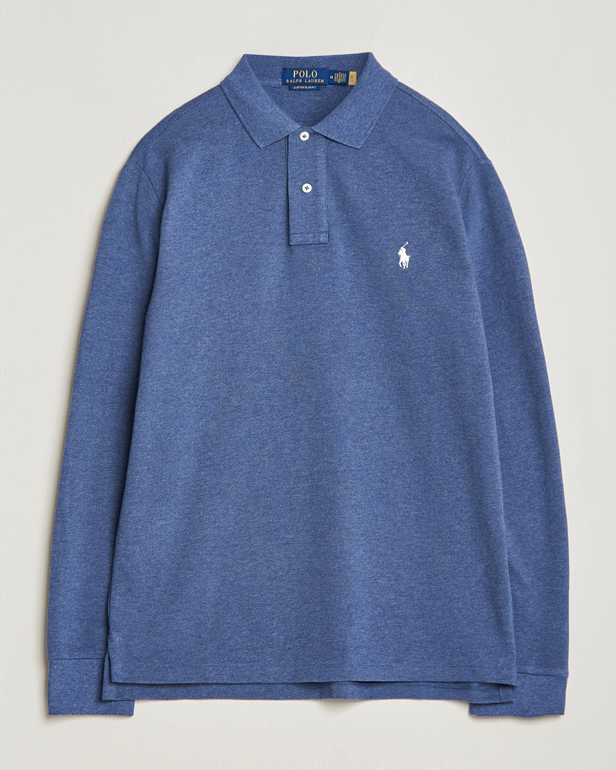 Heren | Truien | Polo Ralph Lauren | Custom Slim Fit Long Sleeve Polo Navy Heather