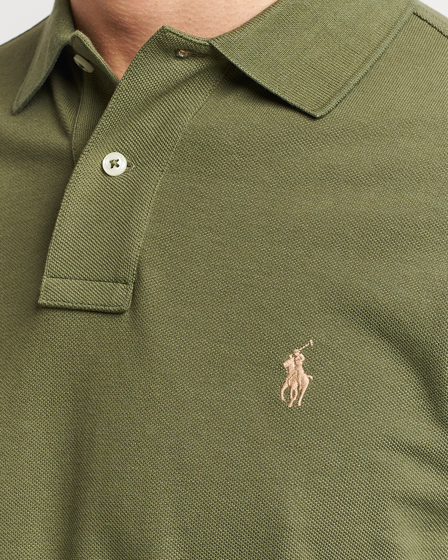 Heren | Truien | Polo Ralph Lauren | Custom Slim Fit Long Sleeve Polo Dark Sage