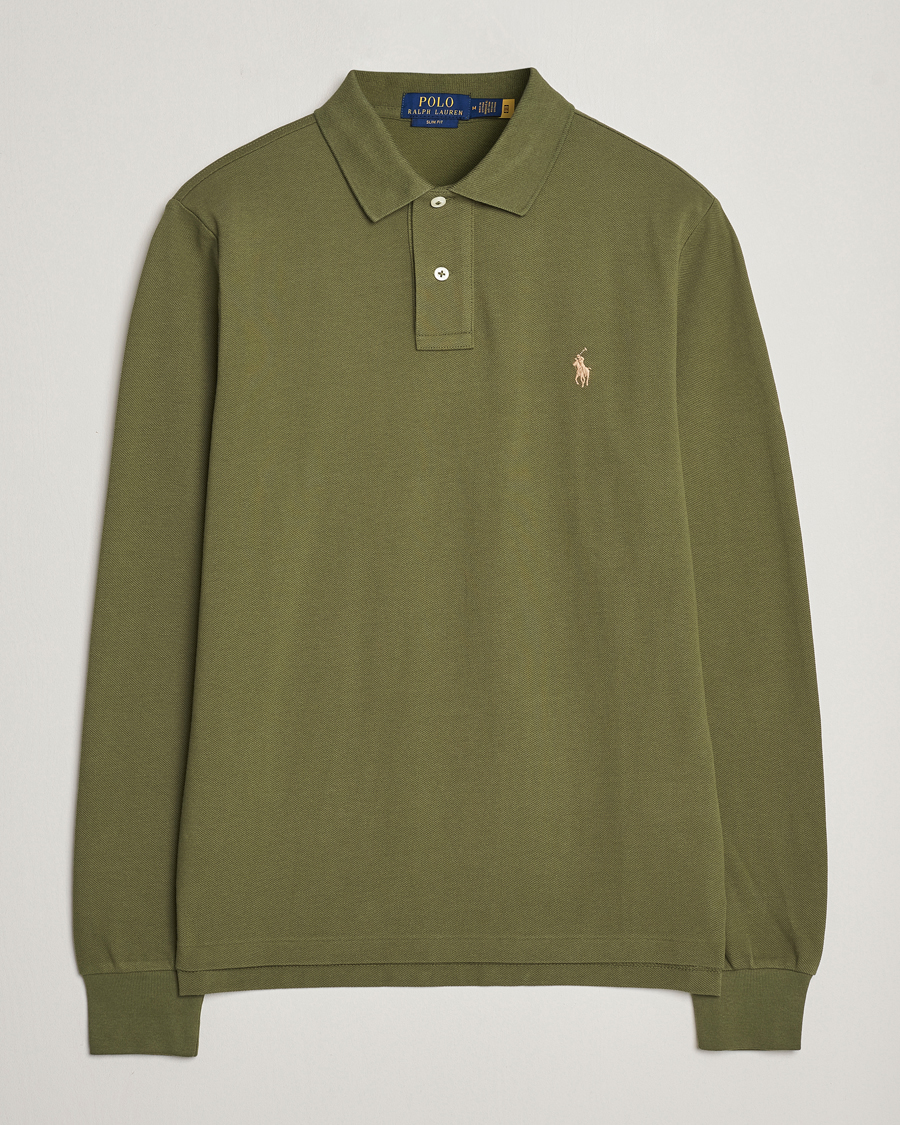 Homme | Pulls Et Tricots | Polo Ralph Lauren | Slim Fit Long Sleeve Polo Dark Sage
