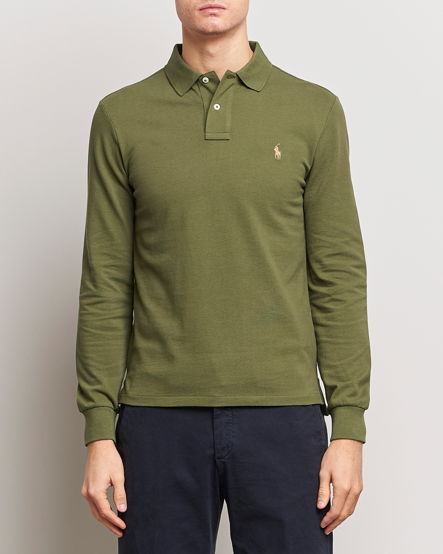 Homme | Pulls Et Tricots | Polo Ralph Lauren | Slim Fit Long Sleeve Polo Dark Sage