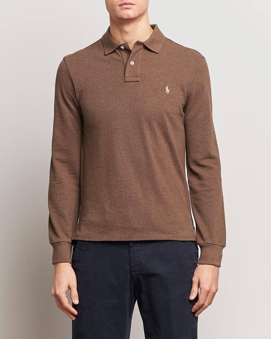 Heren | Truien | Polo Ralph Lauren | Slim Fit Long Sleeve Polo Cedar Heather