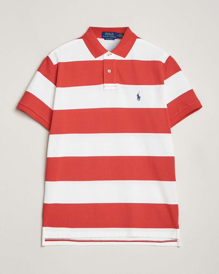 Homme | Polos | Polo Ralph Lauren | Barstriped Polo Post Red/White