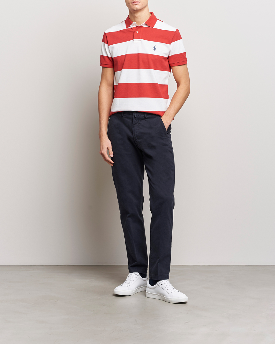 Homme | Polos | Polo Ralph Lauren | Barstriped Polo Post Red/White