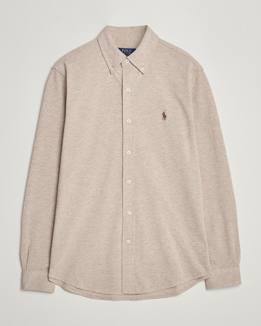 Homme | Chemises | Polo Ralph Lauren | Featherweight Mesh Shirt Tuscan Beige Heather