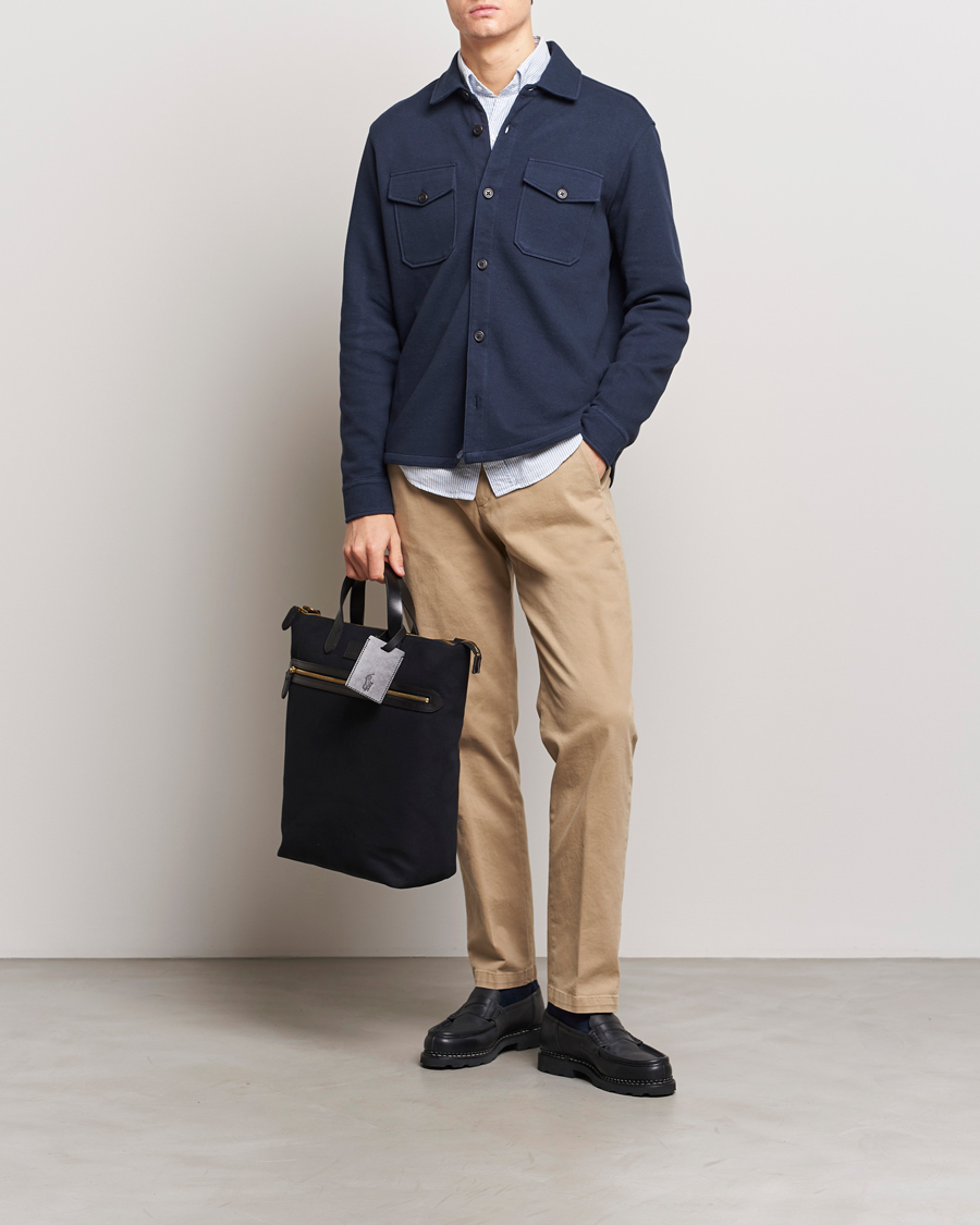 Heren | Overhemden | Polo Ralph Lauren | Double Knit Jacquard Overshirt Aviator Navy