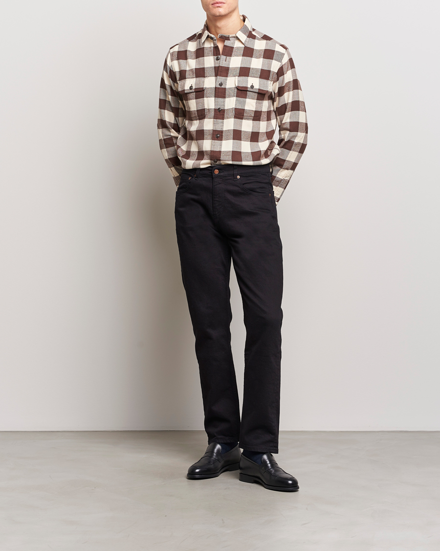Homme | Chemises | Polo Ralph Lauren | Ranch Checked Pocket Overshirt Cream/Brown