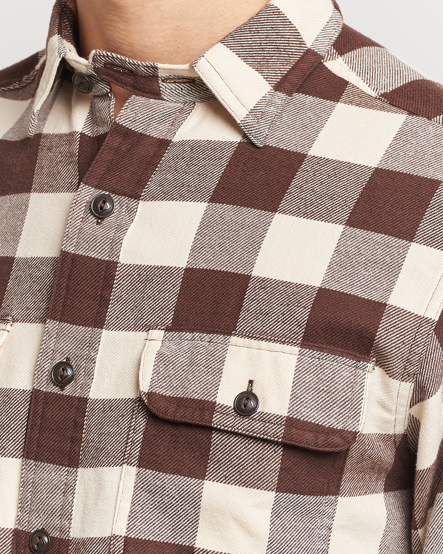 Homme | Chemises | Polo Ralph Lauren | Ranch Checked Pocket Overshirt Cream/Brown