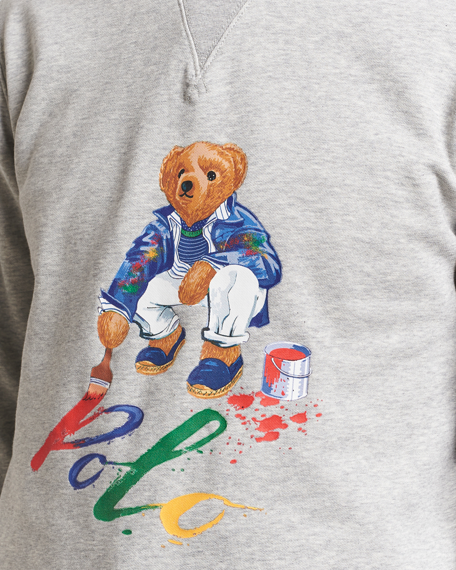 Homme | Pulls Et Tricots | Polo Ralph Lauren | Printed Bear Crew Neck Sweatshirt Andover Heather