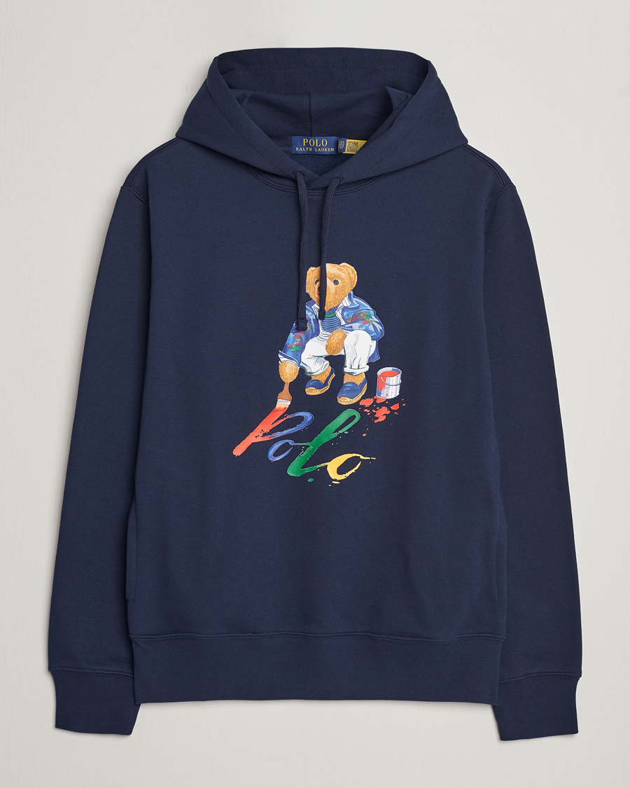 Homme | Pulls Et Tricots | Polo Ralph Lauren | Printed Bear Hoodie Cruise Navy