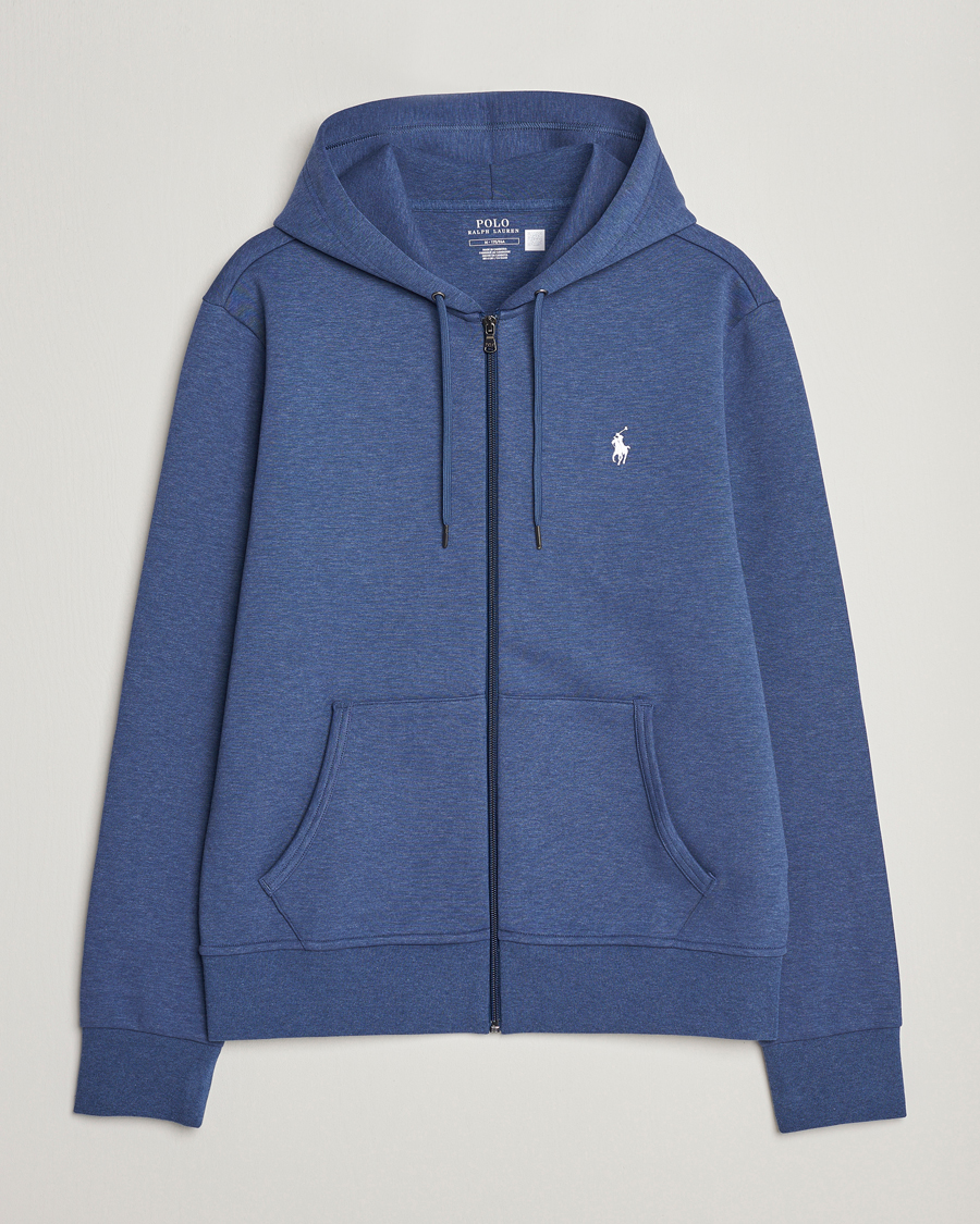 Heren | Truien | Polo Ralph Lauren | Double Knitted Full-Zip Hoodie Blue Heather