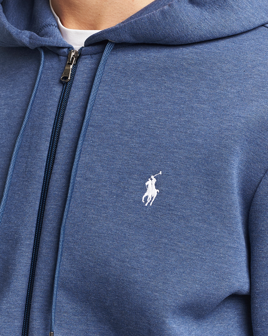 Heren | Truien | Polo Ralph Lauren | Double Knitted Full-Zip Hoodie Blue Heather