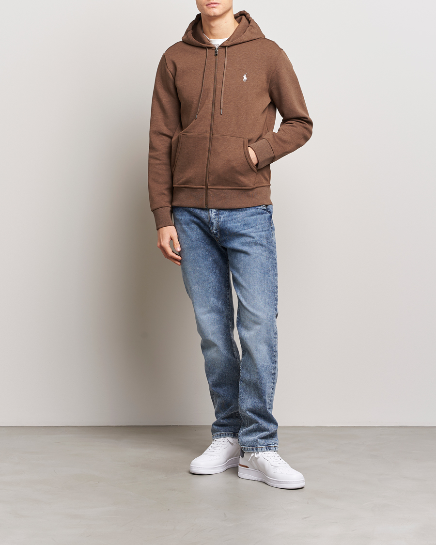 Heren | Truien | Polo Ralph Lauren | Double Knitted Full-Zip Hoodie Cedar Heather
