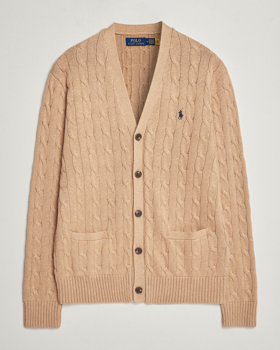 Heren | Truien | Polo Ralph Lauren | Cotton Cable Cardigan Camel Melange
