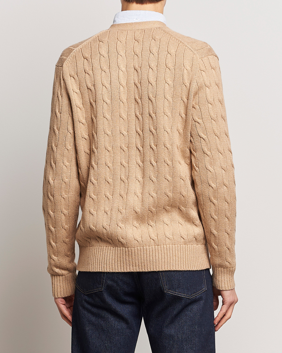 Heren | Truien | Polo Ralph Lauren | Cotton Cable Cardigan Camel Melange