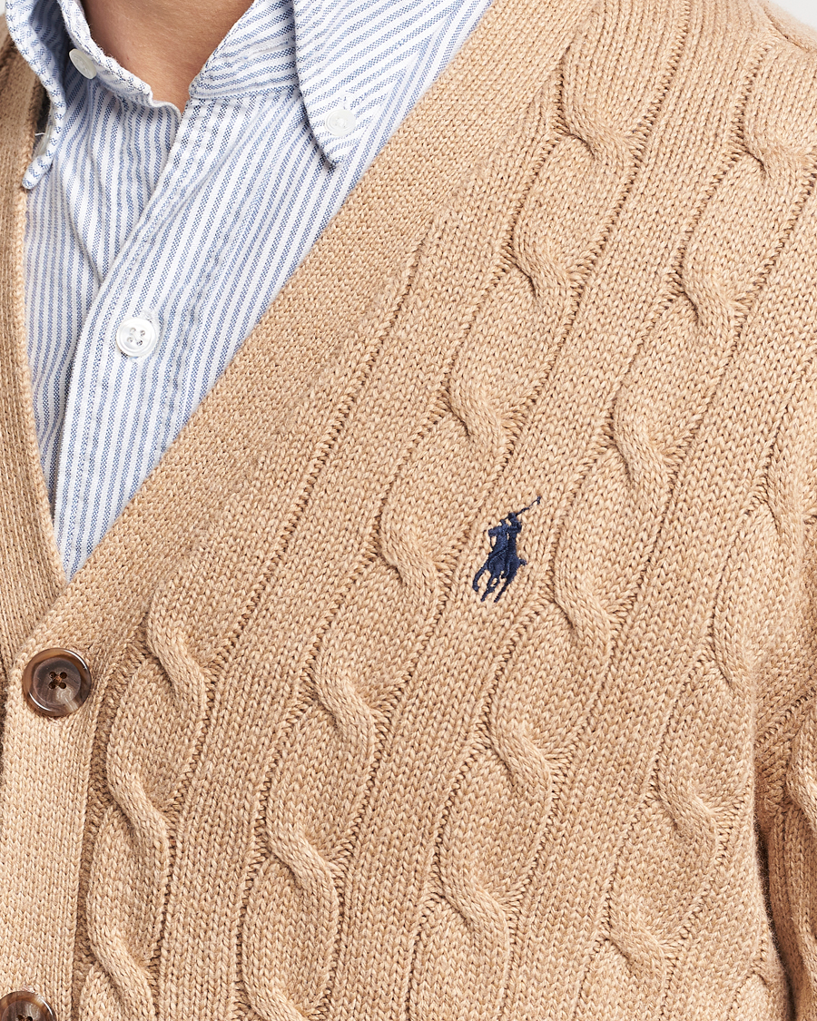 Heren | Truien | Polo Ralph Lauren | Cotton Cable Cardigan Camel Melange