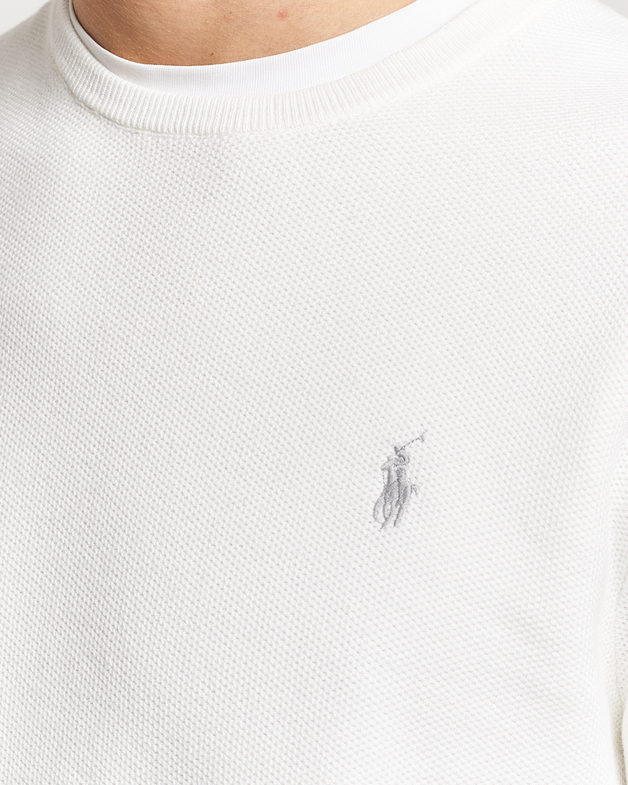 Heren | Truien | Polo Ralph Lauren | Textured Cotton Crew Neck Sweater Deckwash White