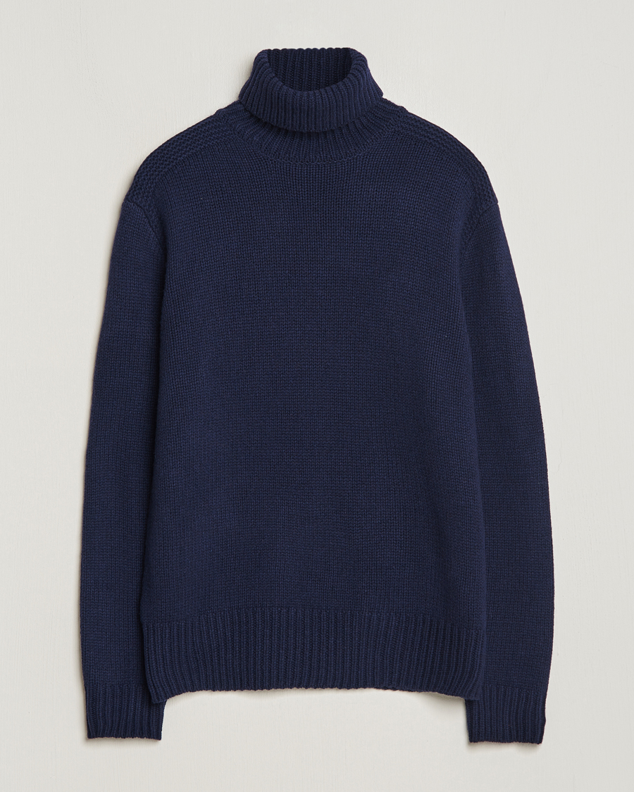 Heren | Truien | Polo Ralph Lauren | Wool/Cashmere Knitted Rollneck Hunter Navy