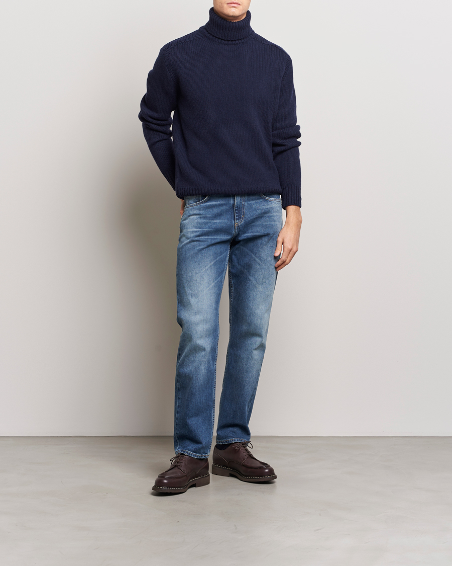 Heren | Truien | Polo Ralph Lauren | Wool/Cashmere Knitted Rollneck Hunter Navy