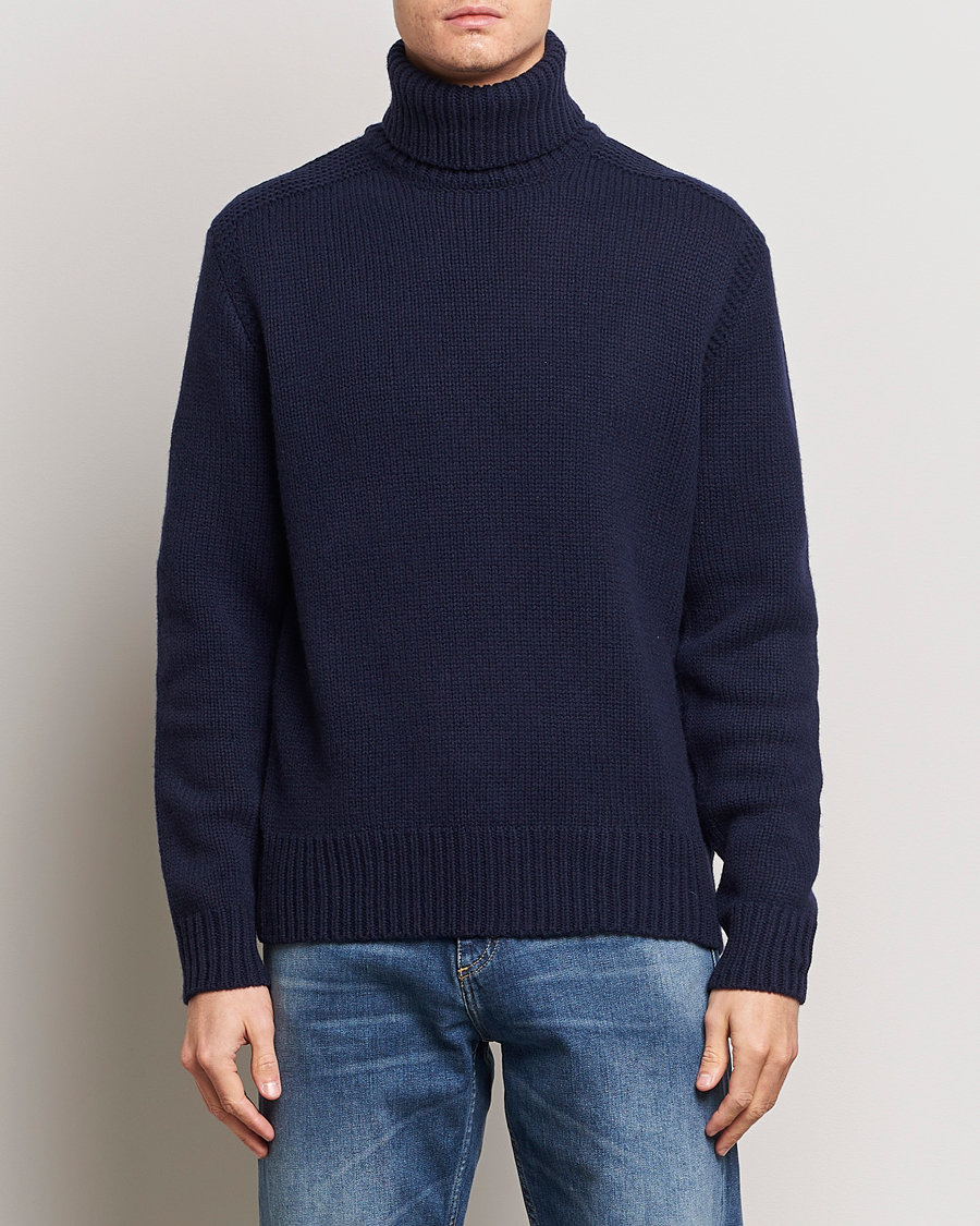 Heren | Truien | Polo Ralph Lauren | Wool/Cashmere Knitted Rollneck Hunter Navy