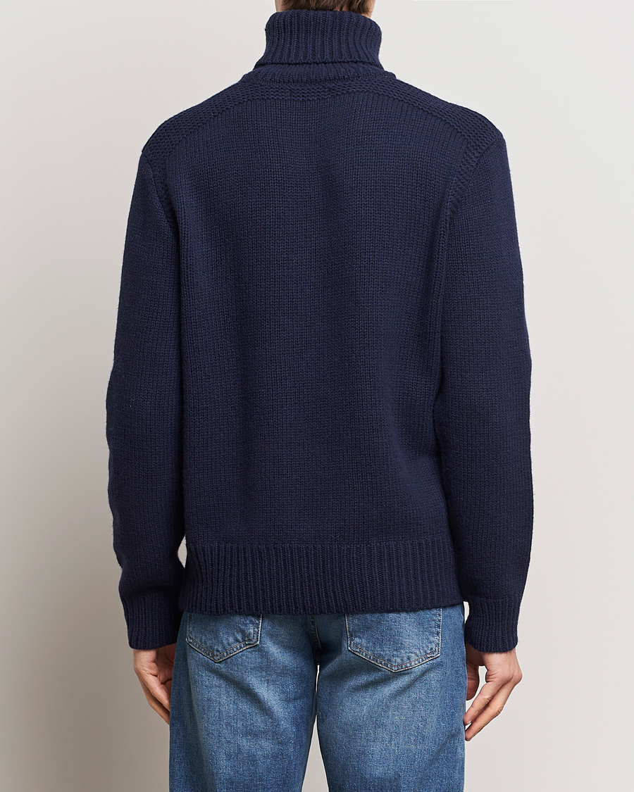 Heren | Truien | Polo Ralph Lauren | Wool/Cashmere Knitted Rollneck Hunter Navy