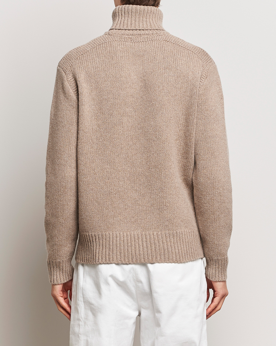 Homme | Pulls Et Tricots | Polo Ralph Lauren | Wool/Cashmere Knitted Rollneck Oak Brown Heather