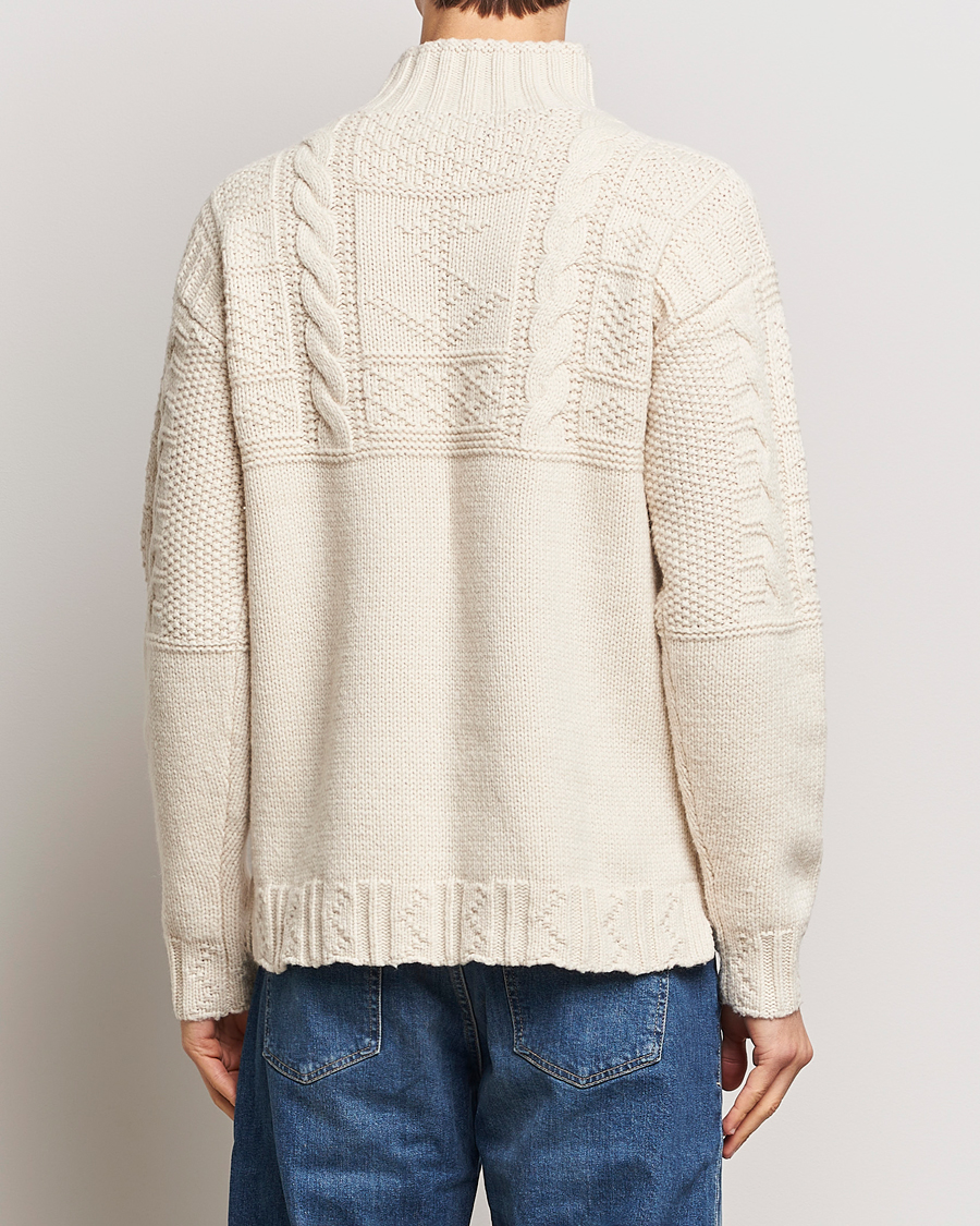 Homme | Pulls Et Tricots | Polo Ralph Lauren | Wool Knitted Aran Rollneck Cream